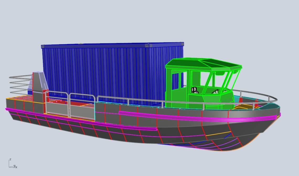 Barge-pour-transport--fret-maritime-Barge Bréhat-Services