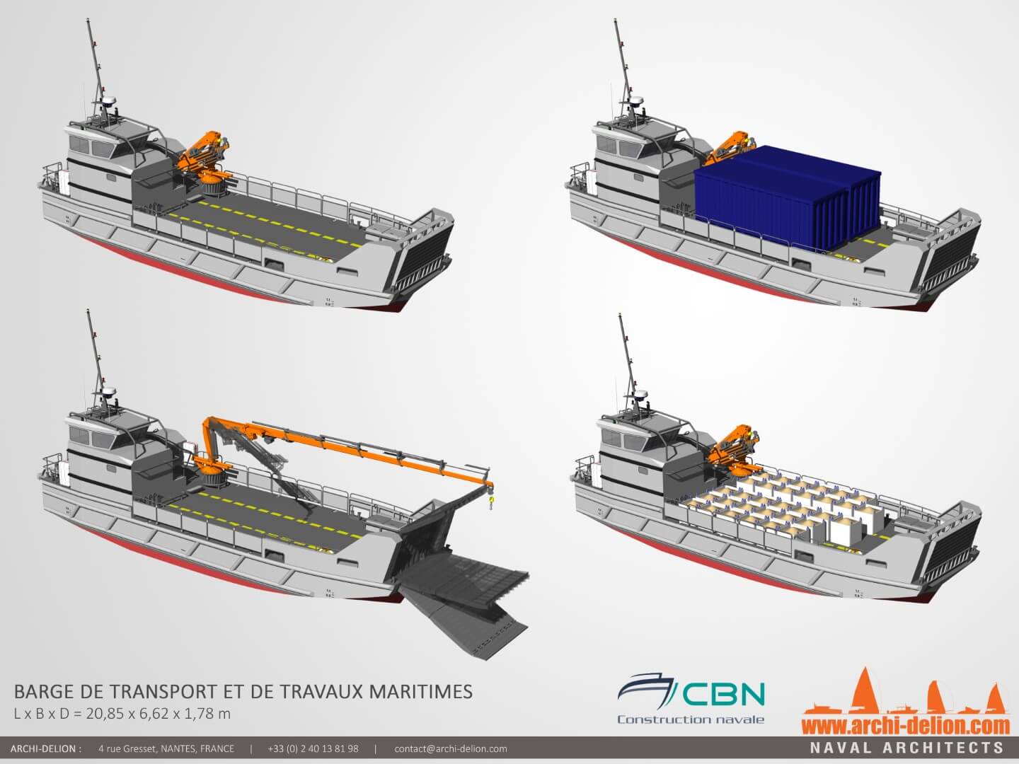 Barge-pour-transport-ou-travaux-maritimes - Planche de présentation (chargement)